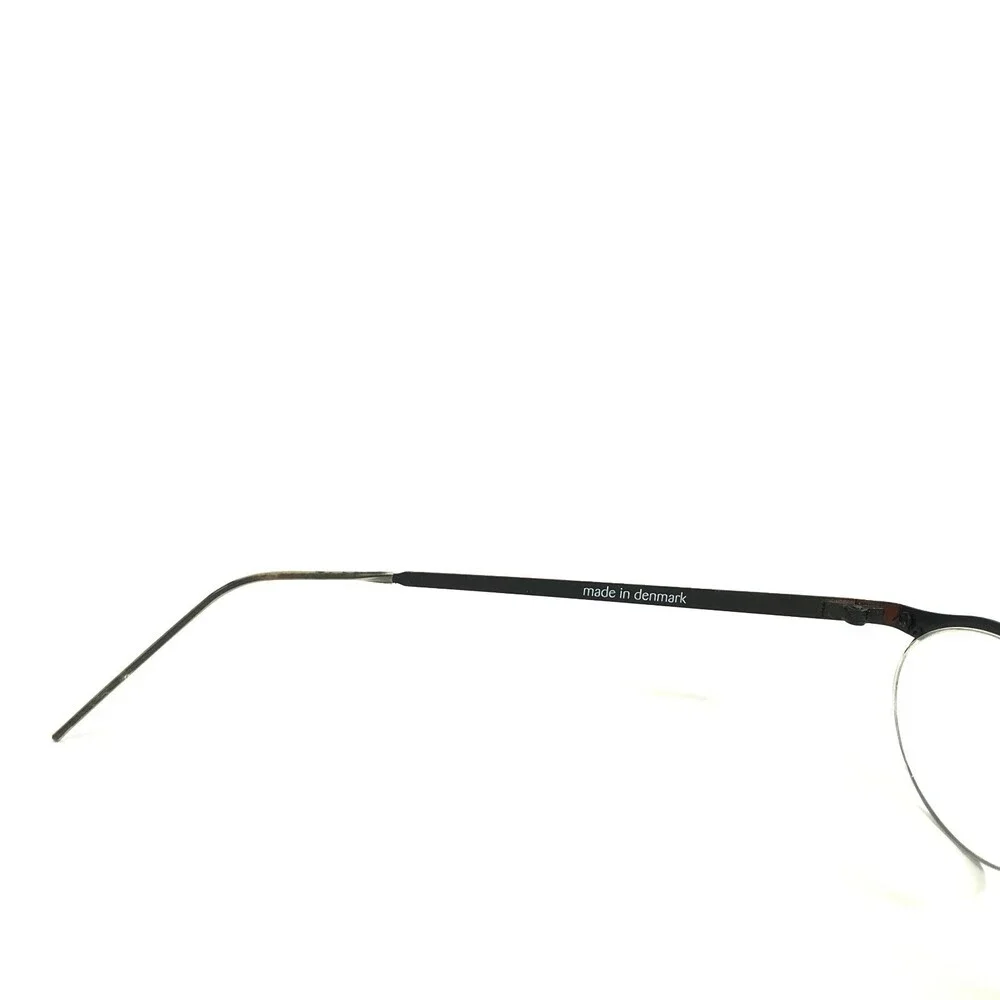 It's Titanium 604 Eyeglasses Frames Black Round Oval Full Rim 47-15-130